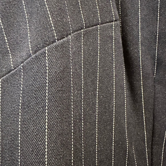 Steve Madden Navy Pinstripe Sleeveless Vest Dress NWT Size M - Picture 8 of 9